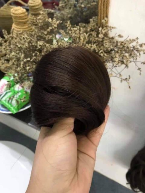 Tóc giả búi ❤FREESHIP❤ Tóc giả búi dài tơ cao cấp