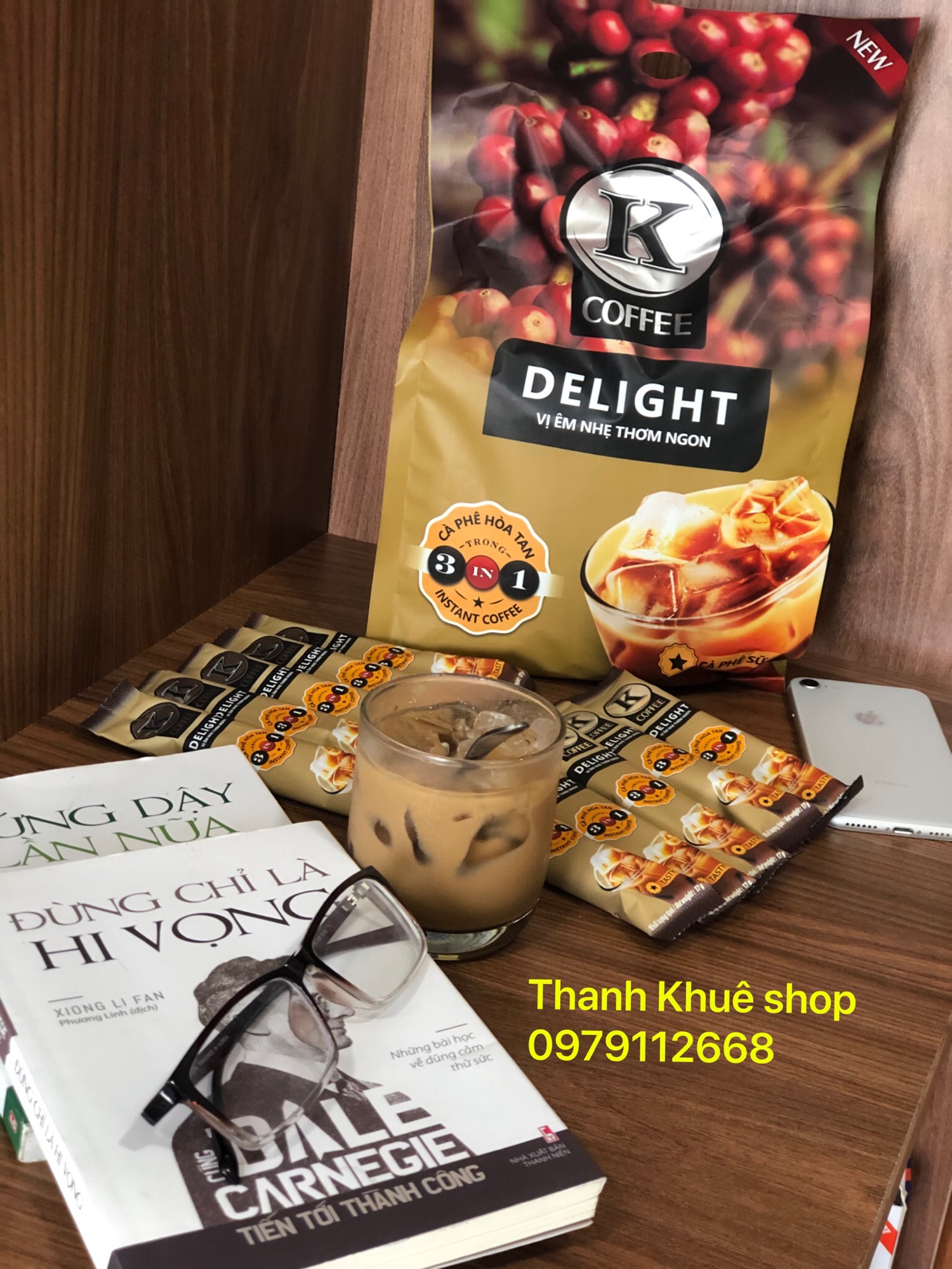Cafe hoà tan 3in1 Phúc Sinh (10 gói *17g/1gói).
