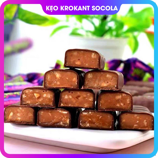 [SIÊU NGON] Kẹo Tím Krokant Socola Hạnh Nhân Nga 500G