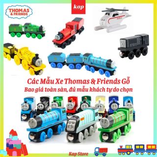 Xe lửa Thomas gỗ, xe lửa thomas and friends, tàu hỏa thomas và những người bạn, phụ kiện xe chơi cùng đường ray xe lửa gỗ thumbnail