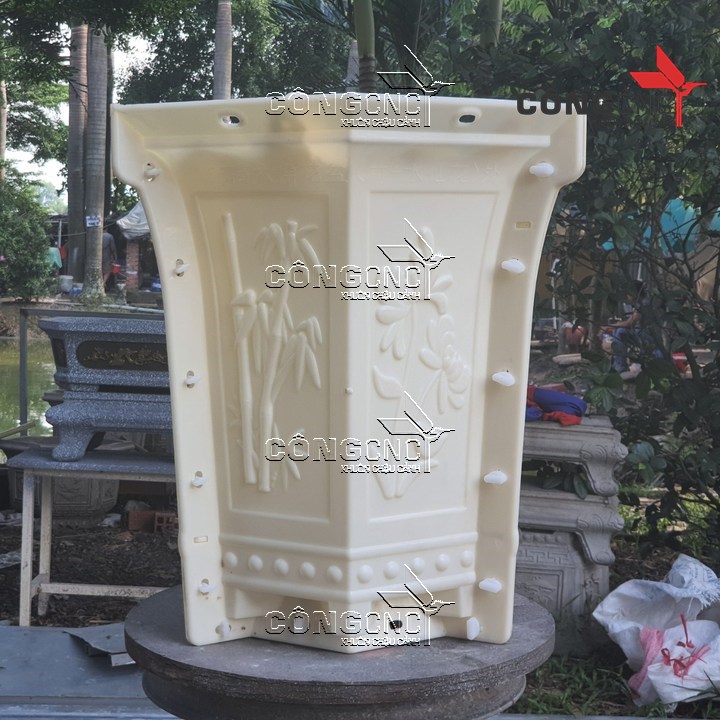 Khuôn Chậu Cảnh ABS Lục Giác Ly 28