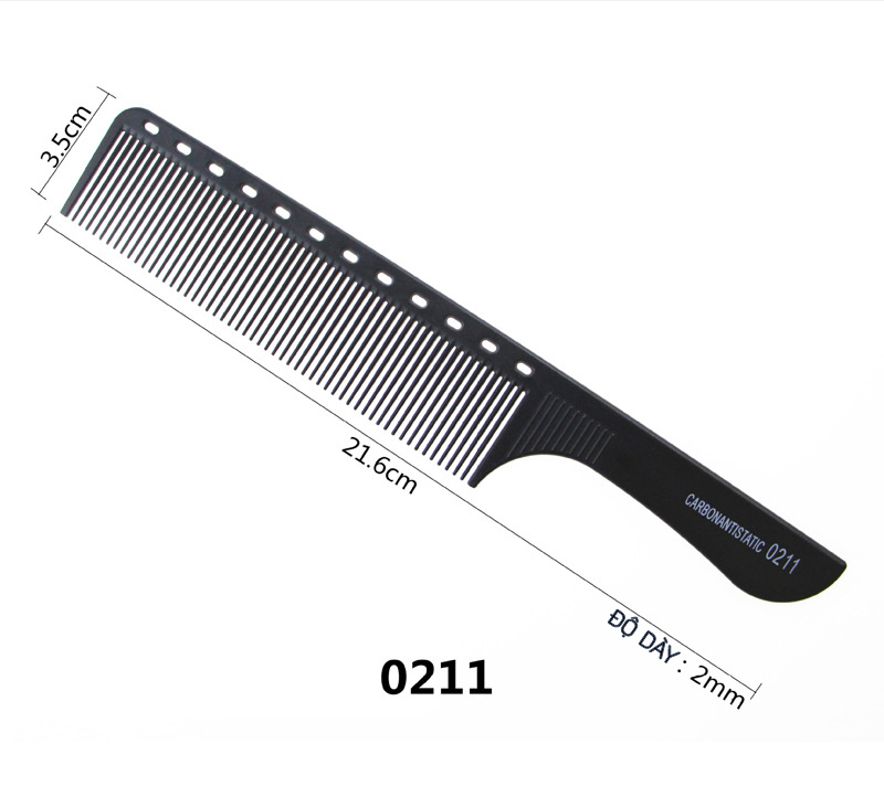 Lược chải tóc tạo kiểu tóc màu đen - TICKMUA - LD033