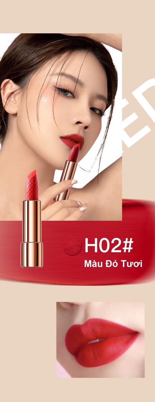 Set 4 cây son Hompar set fullbox + túi đựng son đeo chéo