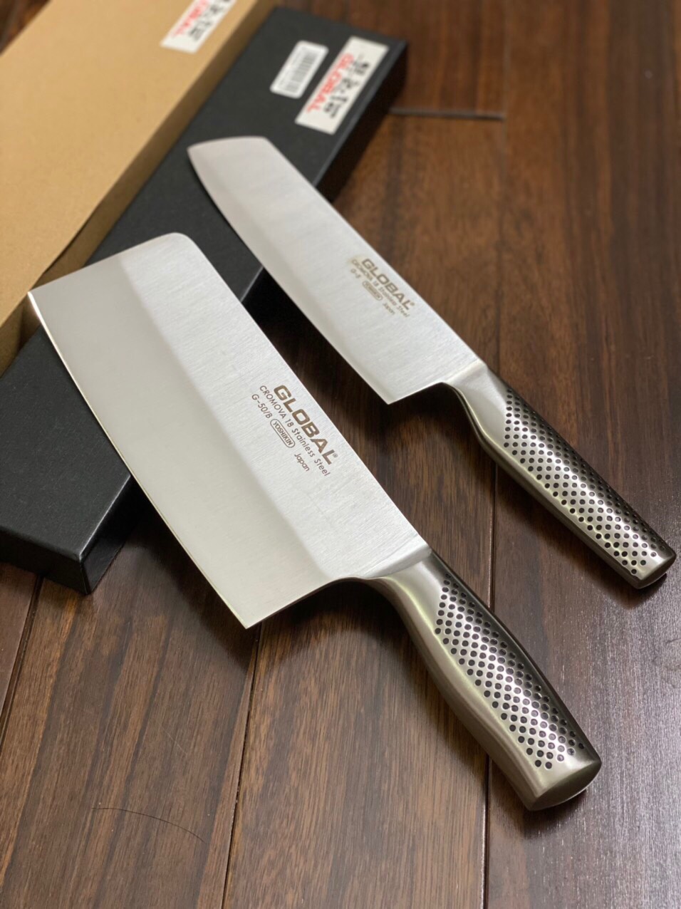 Dao chặt Global dài 31 cm Nhật Bản
