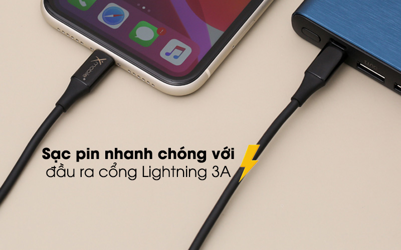 Cáp Type C - Lightning 1m Xmobile CL-PD01-1000 Đen ( Like New )