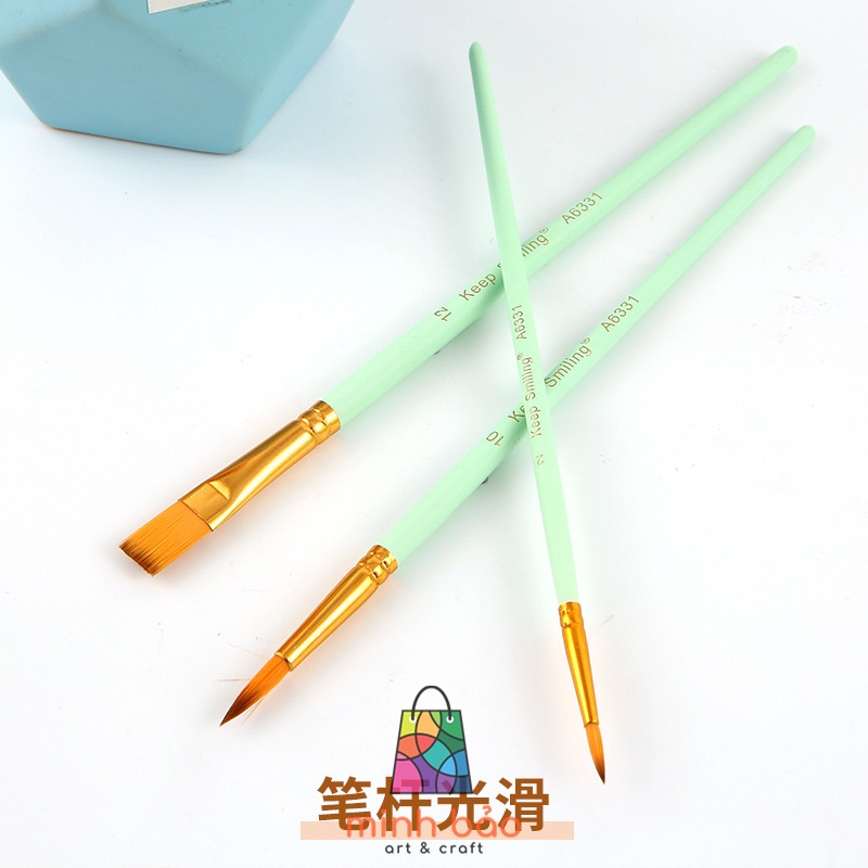BỘ 3 CÂY CỌ VẼ PASTEL KEEP SMILLING A6331
