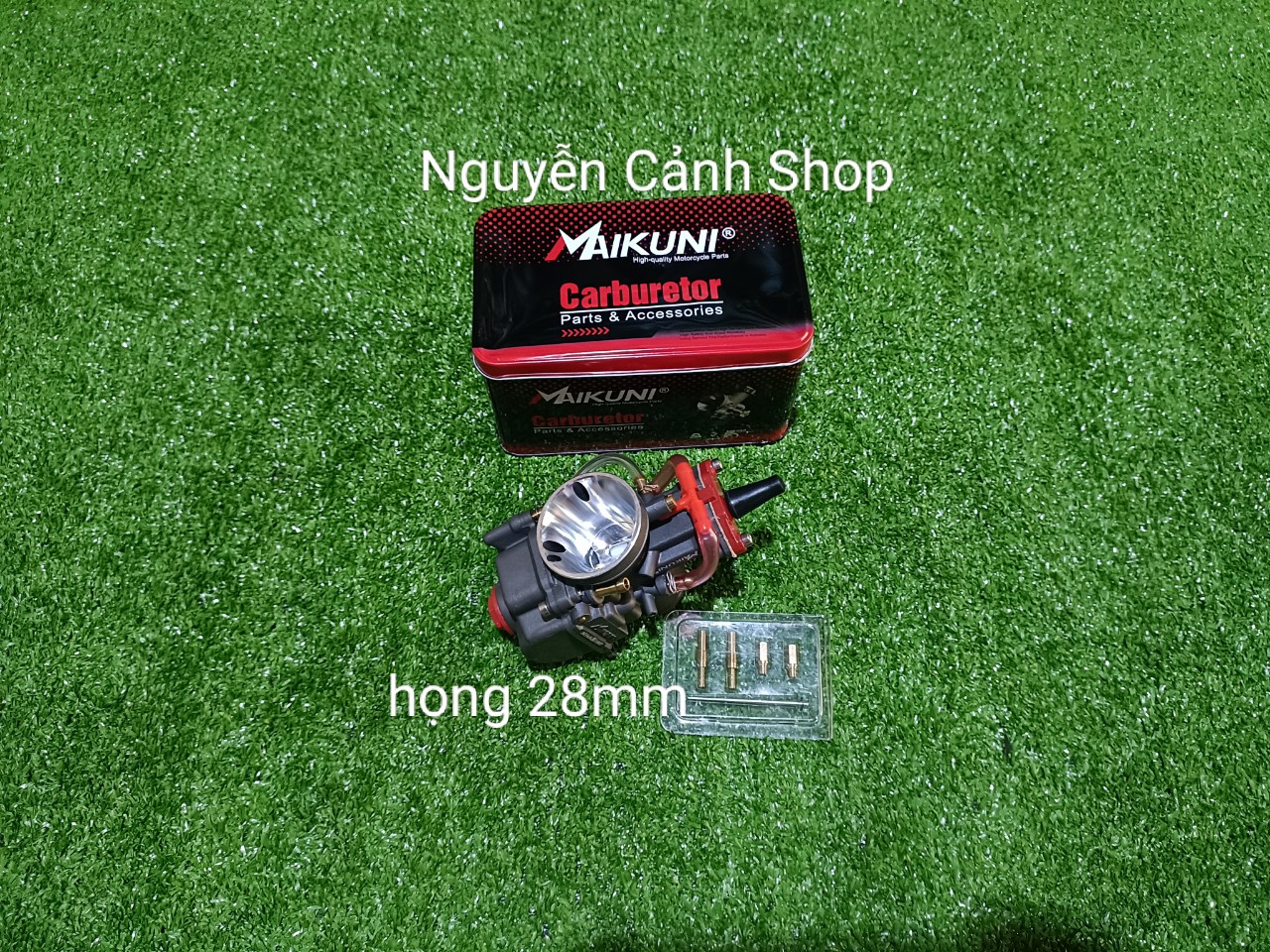 Bình xăng con maikuni họng 28-30-32mm ga dẹp
