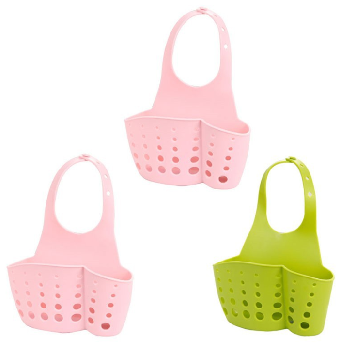 [HCM]Bộ 3 Giỏ treo bồn rửa chén - giỏ treo bồn rửa bát ( nhiều màu)