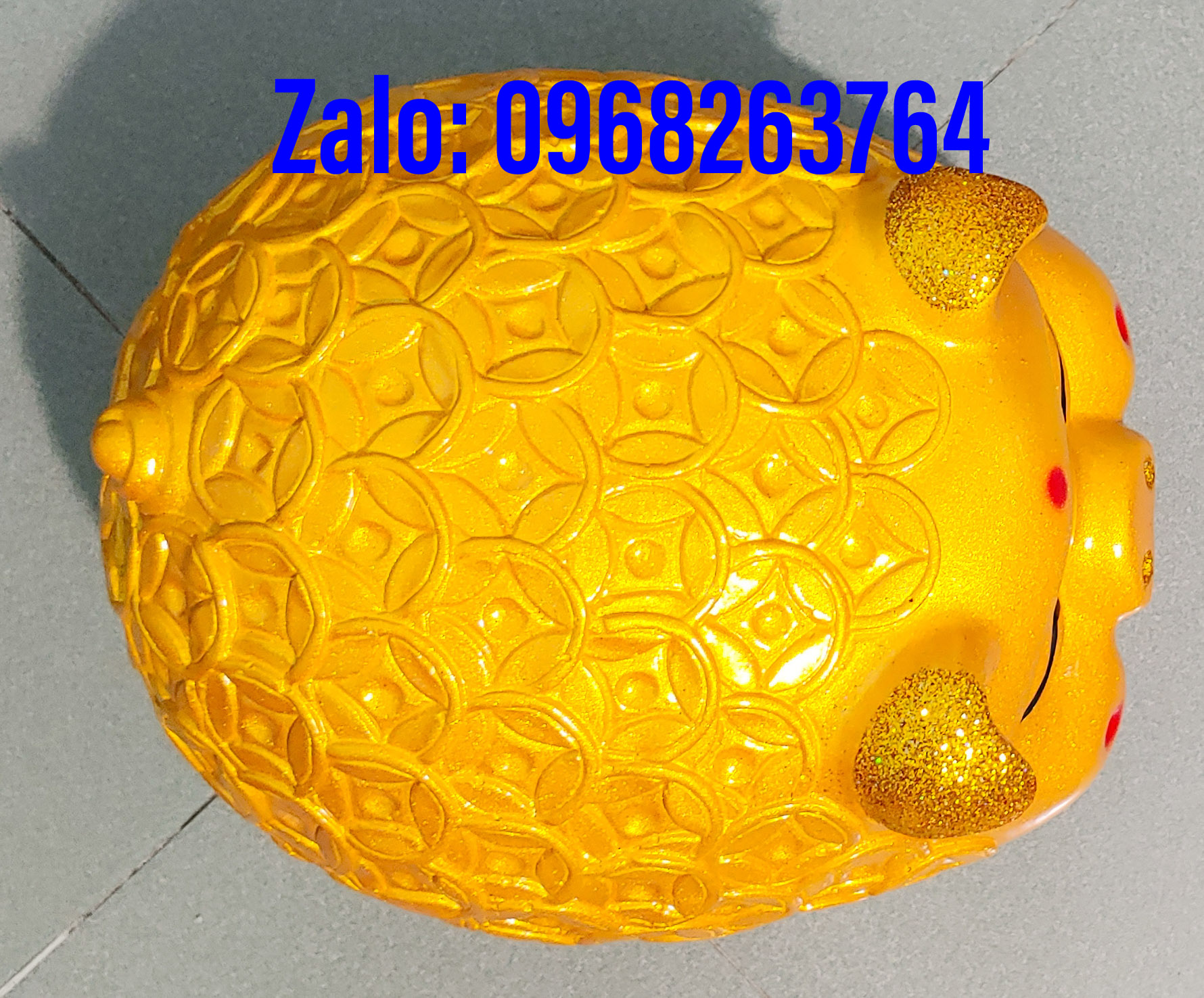 heo đất đồng tiền, lợn đất đồng tiền 32cm