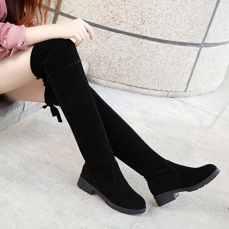 Boot đùi da lộn đến 3cm hot 2018-gcg16, hap1930
