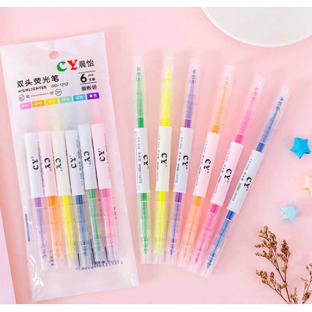 [HCM]Bút Dạ Quang 3/ 6 Màu
