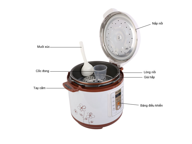 Nồi áp suất điện tử 6L Kangaroo KG138