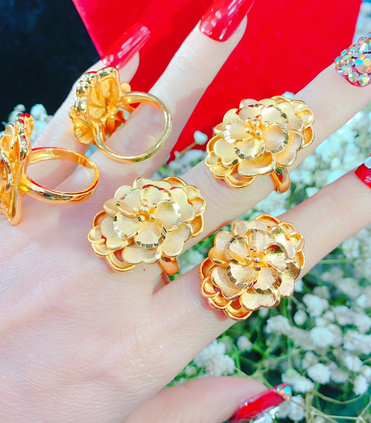 Nhẫn nữ, nhẫn cưới dùng làm quà cưới vàng 24k - N101113- Không đen không dị ứng - Có đủ size cam kết đổi trả nếu không vừa