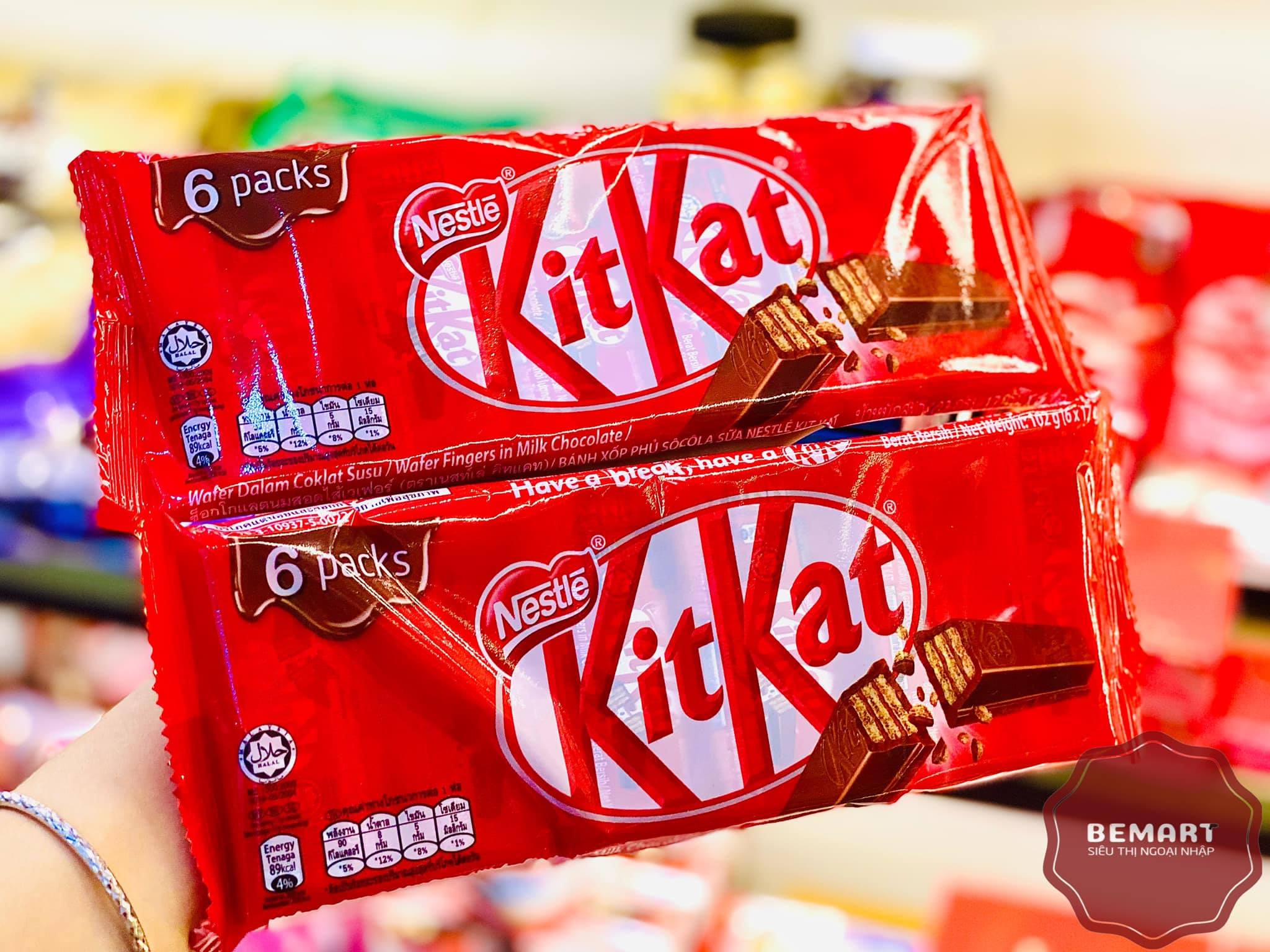 GÓI 6 THANH BÁNH XỐP PHỦ SOCOLA KitKat