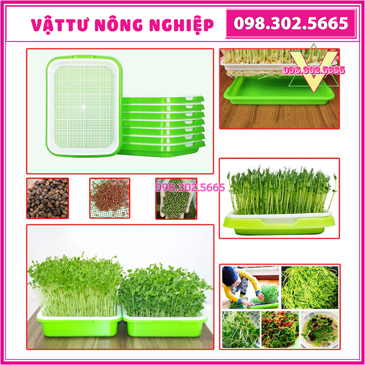 [Có bảo hành] Khay trồng rau mầm thuỷ canh chuyên dụng, chất lượng sản phẩm đảm bảo và cam kết hàng đúng như mô tả