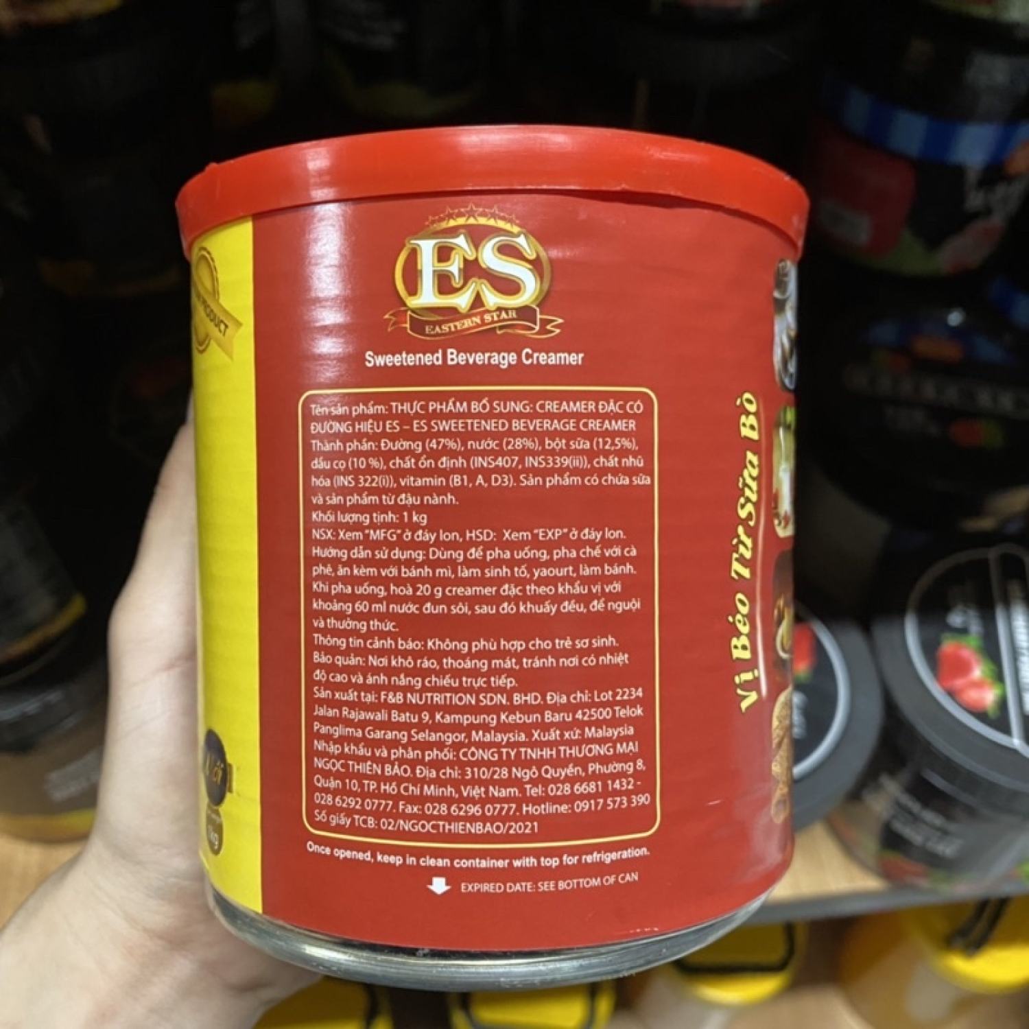 Sữa Đặc Creamer ES Malaysia Có Đường 1kg