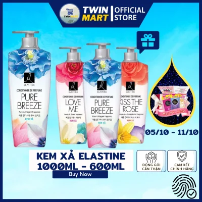 [1000ml - 600ml] DATE XA 2024 TPHCM Kem Xả Elastine hương nước hoa Hàn Quốc - Pure Breeze - Love Me - Kiss The Rose