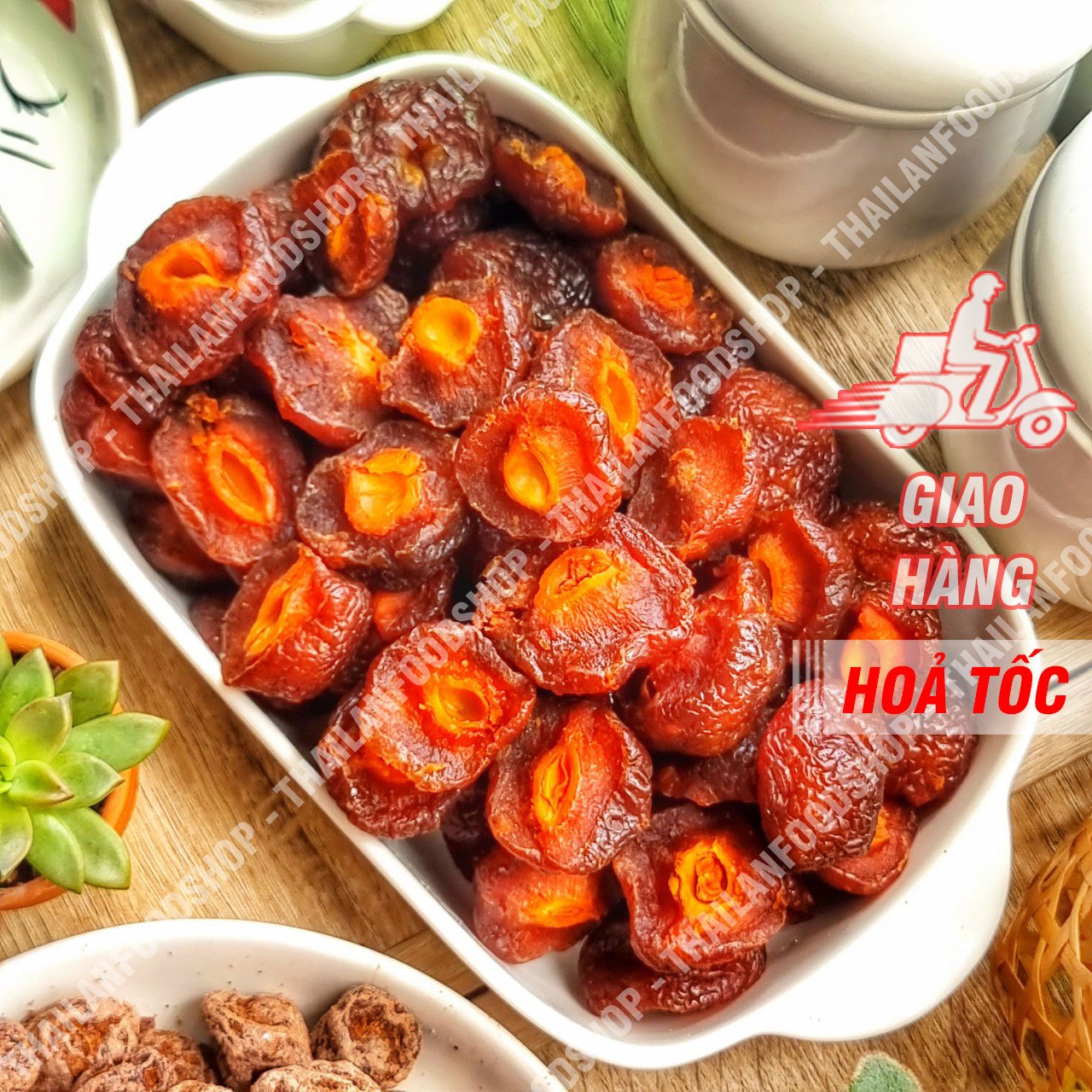 Ô Mai (Xí Muội) Đào Chẻ (Mứt Anh Đào) Lon 200gr