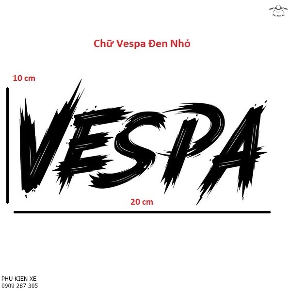 Tem mẫu vespa cao cấp dành cho các dòng xe máy