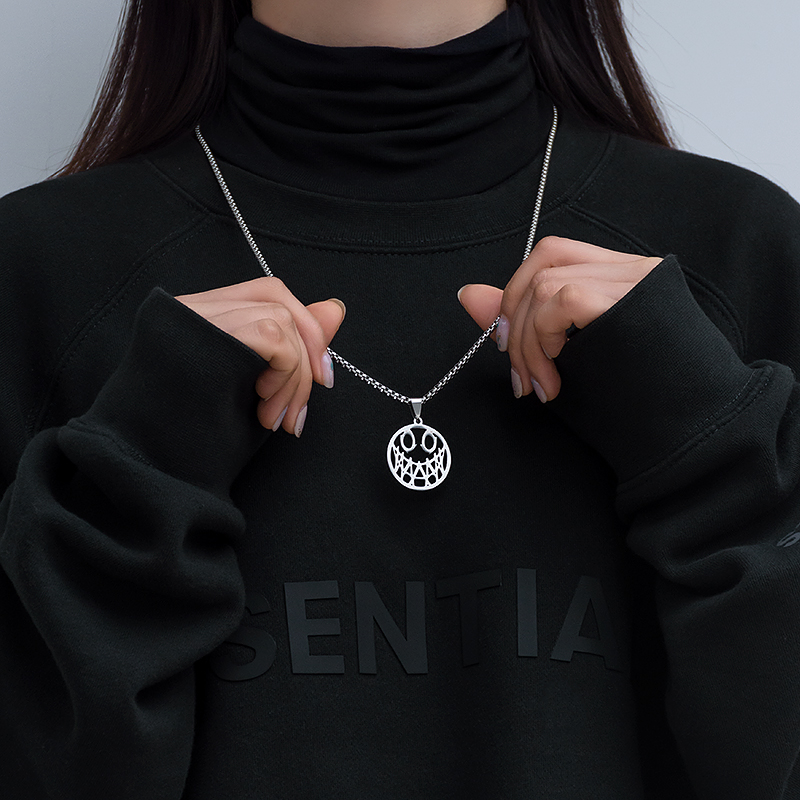 Dây Chuyền Mặt Cười Ulzzang Unisex
