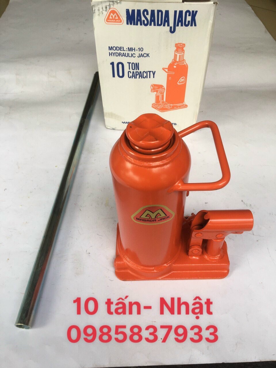 Kích thủy lực 10 tấn MH-10 Masada Nhật tại máy cầm tay NTT dùng nâng hạ các thiết bị an toàn hiệu quả