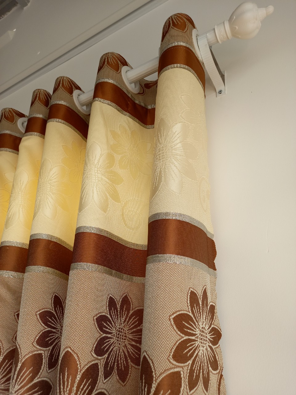 Màn Cửa Sổ - Rèm Cửa Sổ Vải Gấm Hoa Văn