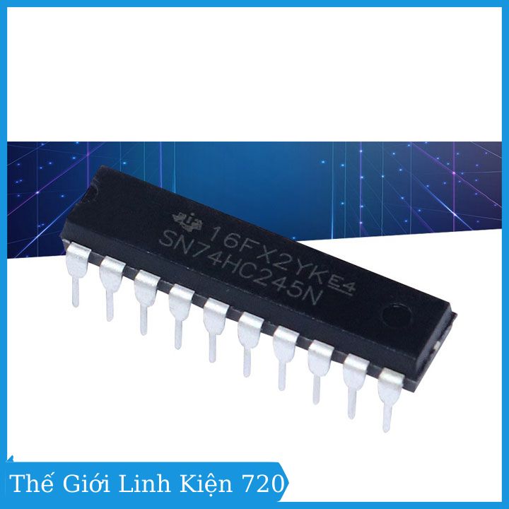 74HC245 SOP20/DIP20 thu phát bát phân 3 trạng thái