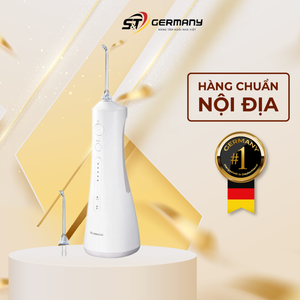 Máy tăm nước panasonic ew1511 nội địa đức, tăm nước ew1511 công nghệ ultrasonic làm sạch sâu cao cấp, tăm nước ew1511 kèm 2 đầu tăm sạc nhanh trong 1h, máy tăm nước ew1511 chống nước ip7x germanysnt 360017