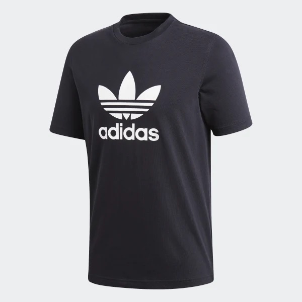 [100% HÀNG CHÍNH HÃNG] Áo phông Adidas 3 lá cotton đen trắng