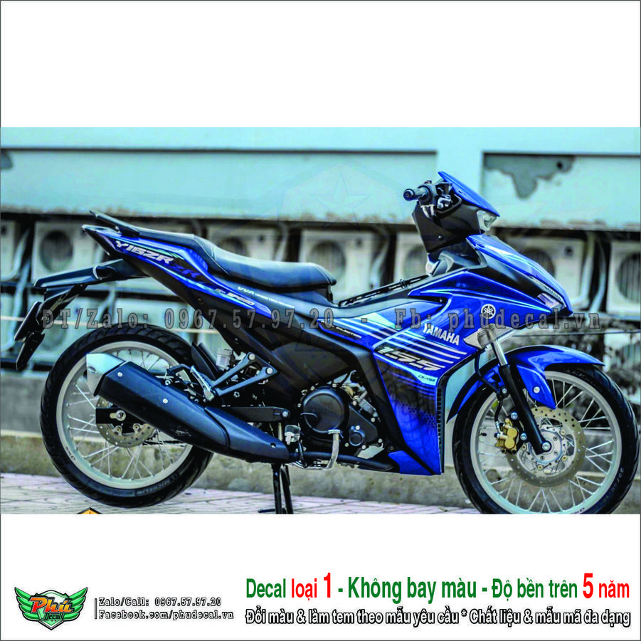 Tem rời Exciter 155 xanh