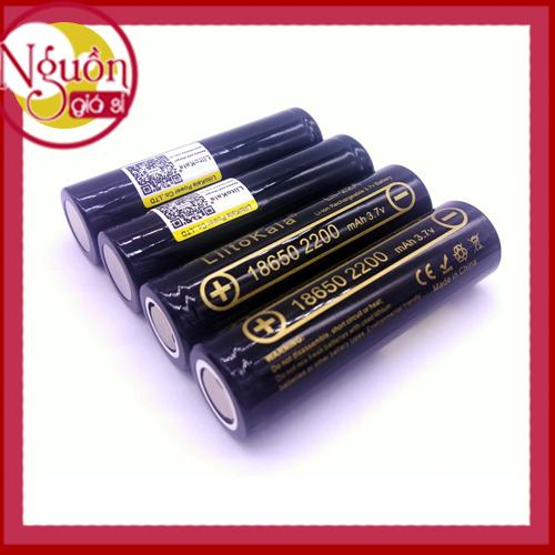 Bộ 4 Pin sạc Lithium 18650 Liitokala 2200mAh xả 10A cho box sạc dự phòng, đèn pin, quạt sạc mini...