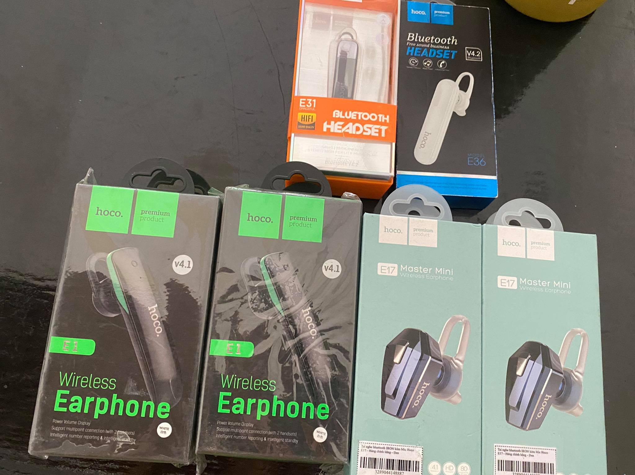 TAI NGHE BLUETOOTH HOCO E1 TƯƠNG THÍCH CÁC DÒNG SMART PHONE