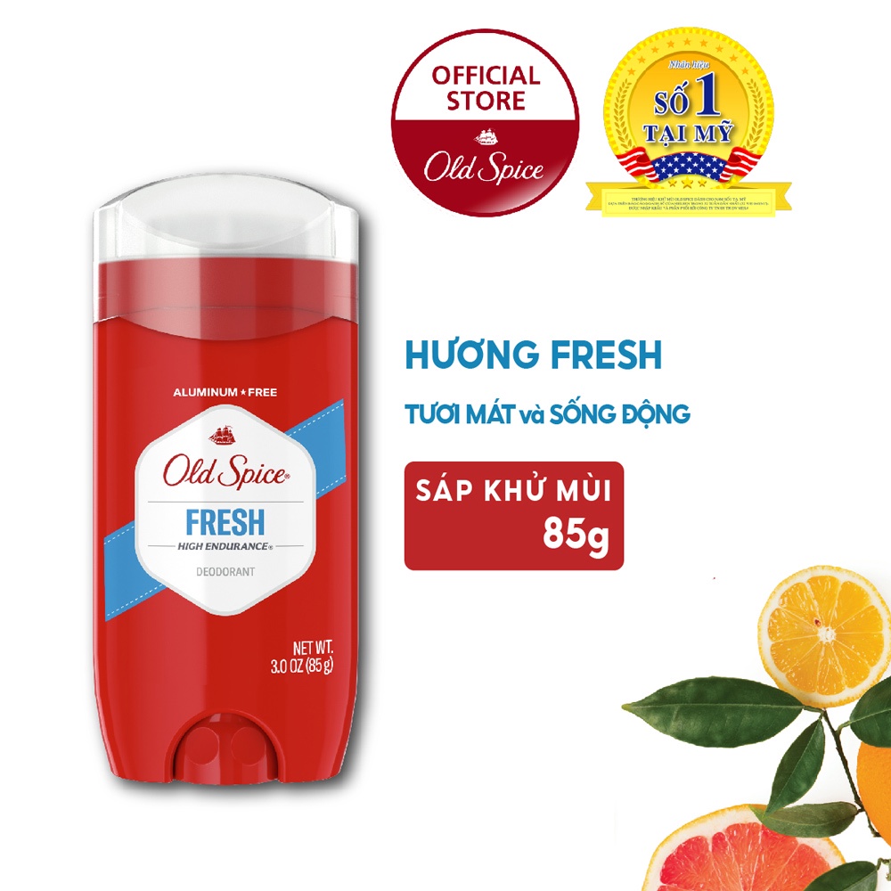 [Hàng Mỹ] Sáp - Lăn Khử Mùi Old Spice High Endurance Deodorant 85g