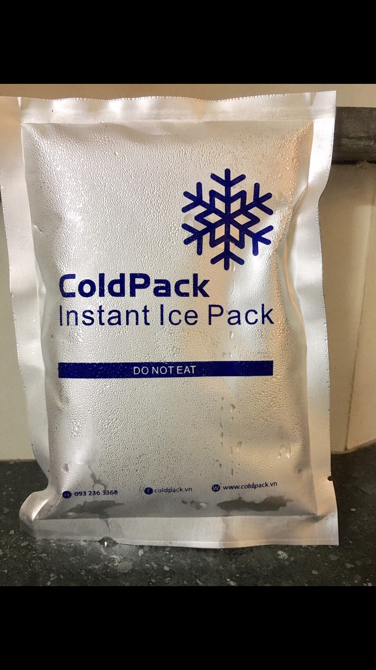Túi đá khô tráng bạc diệt khuẩn ColdPack 300 gram