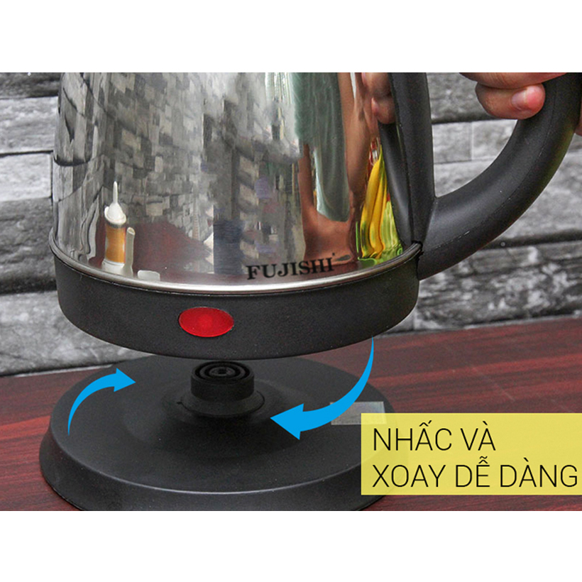 Bình đun siêu tốc inox 1.8 lít Fujishi FB-18