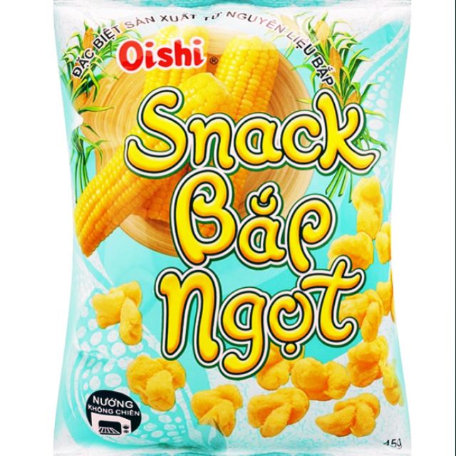Combo 3 Gói Bánh Snack Oishi Bắp Ngọt 12g