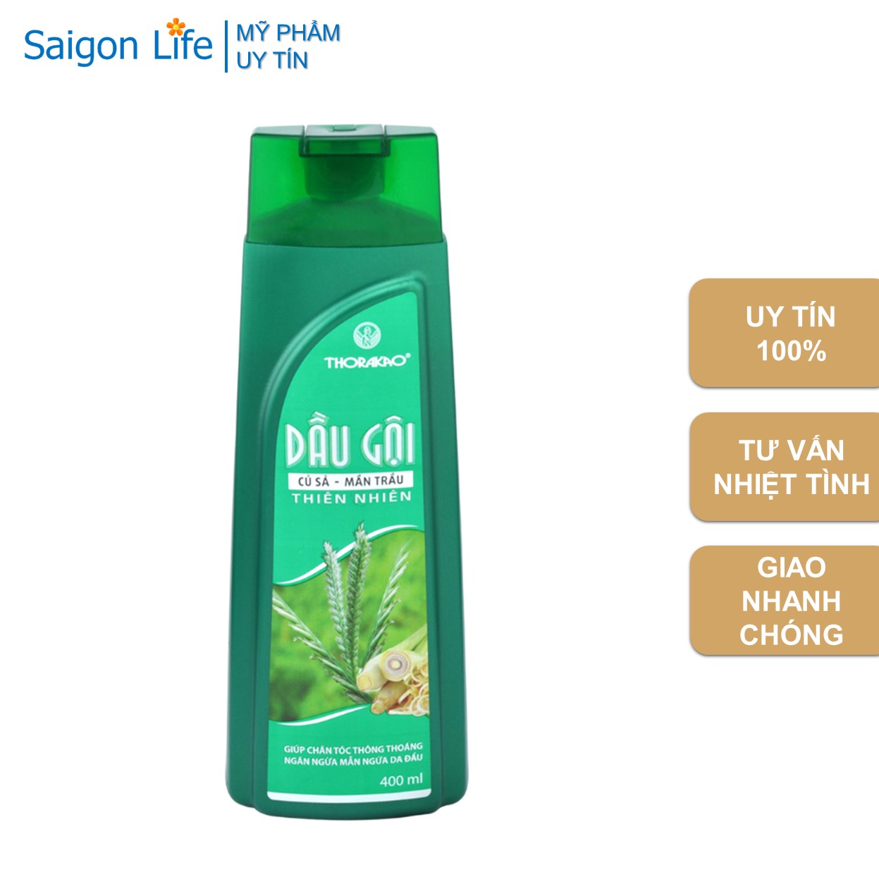 Thorakao Dầu gội củ sả, mần trầu 400ml