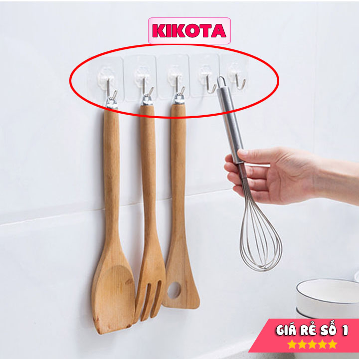 COMBO 10 Móc dán tường trong suốt siêu dính