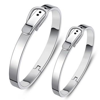 Vòng tay cặp Hàn Quốc VT135 (Màu bạc)