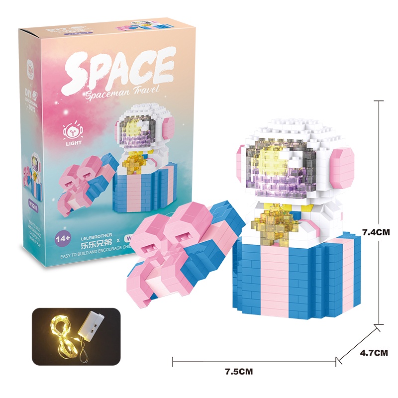 Bộ Đồ Chơi Lắp Ráp Mô Hình Phi Hành Gia Dễ Thương Cho Bé not lego SPACE BRICKS