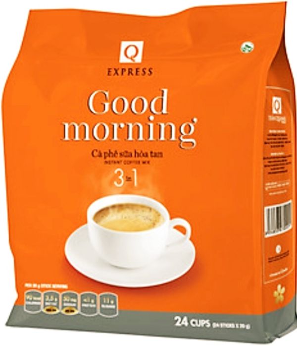 Bịch cafe trần quang 24 gói x 20gr - dạng ống