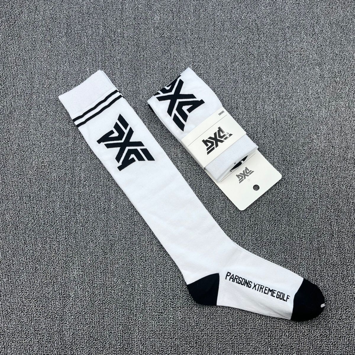Tất chơi golf tất dài quá đầu gối nữ 100 cotton golf tất trắng chống nắng thể thao ngoài trời