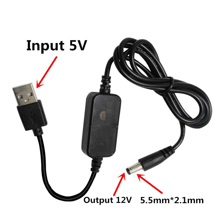 Cáp chuyển đổi điện áp cho modem Wifi 12v-2A (Cúp điện vẫn có Wifi)