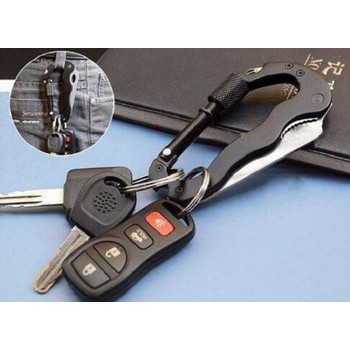 [HCM]móc khóa đa năng 5 in 1 loại lớn cầm nắm được đi phượt bằng nhôm nguyên khối không rỉ sét