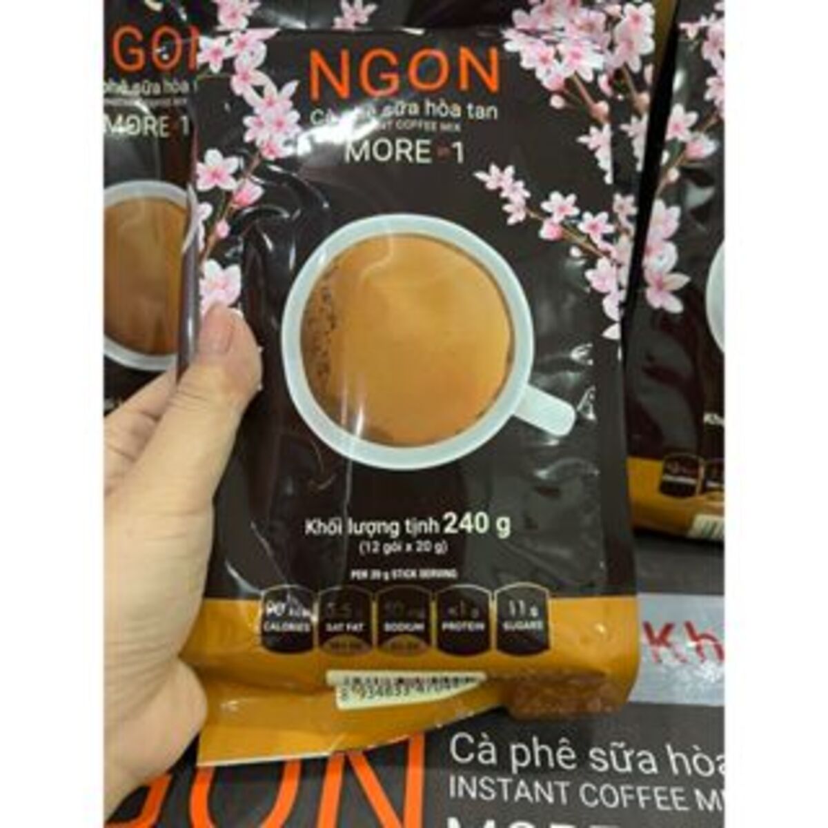[Size nhỏ] Cà phê sữa Good Morning Trần Quang bịch 240g (12 gói dài * 20g)