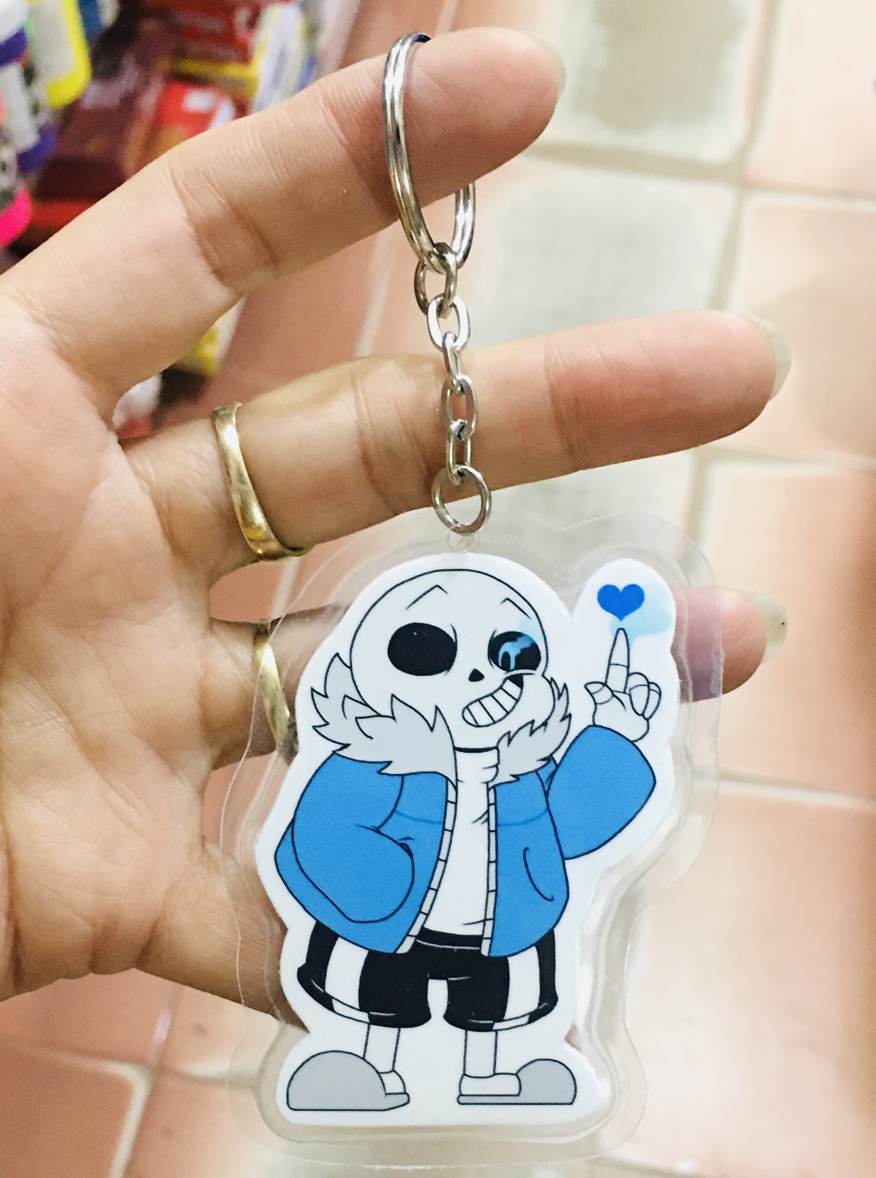 Set 3-5 Móc khóa cắt tỉa Sans Undertale khác nhau