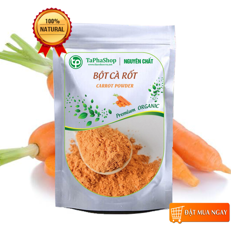 Bột cà rốt nguyên chất 100g - tấn phát