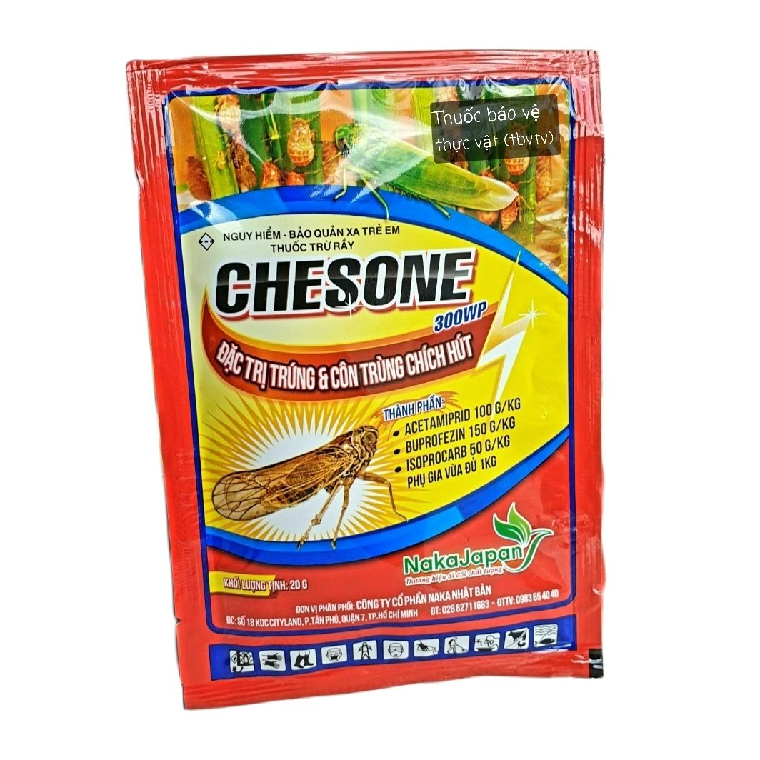 (Combo 10 gói)💎 Thuốc trừ sâu CHESONE 300WP (20g)💖 Đặc t r ị: Trứng Rầy và côn trùng chích hút