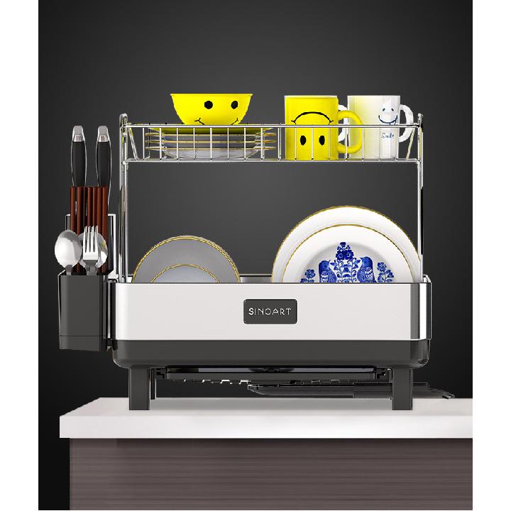 kệ để chén bát 2 tầng inox sinoart