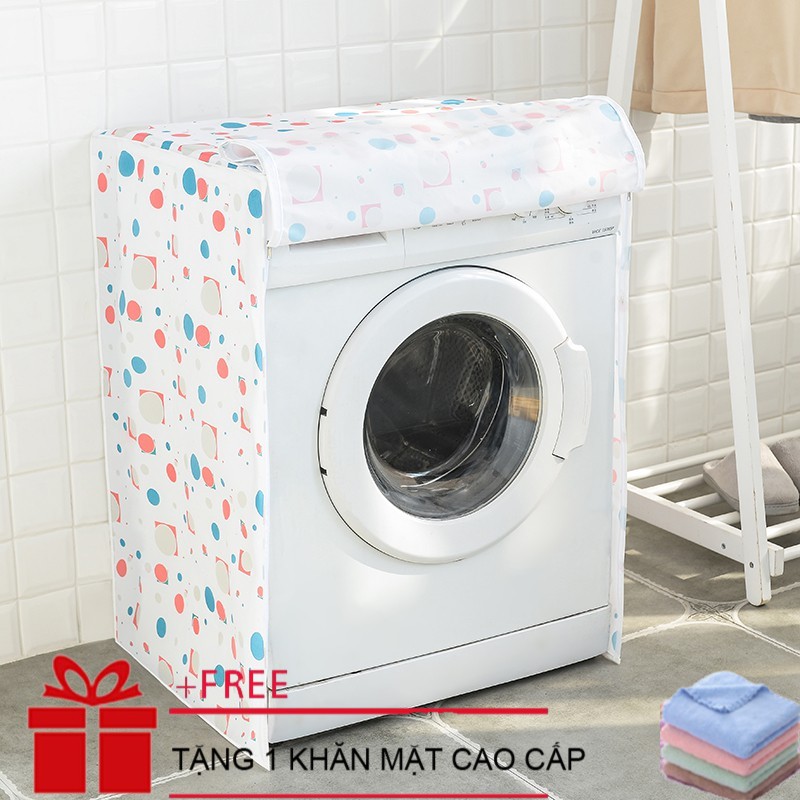 [ TẶNG 1 KHĂN MẶT CAO CẤP ] Bọc máy giặt 7kg 8 kg 9kg 10kg lồng đứng và lồng ngang, áo trùm máy giặt loại to từ 7 đến 10kg, Bọc máy giặt cửa trước cửa trên loại dày, áo phủ máy giặt, boc may giat